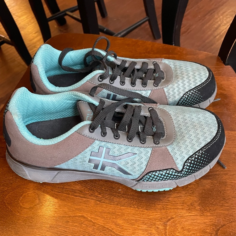 Kuru Quantum walking shoe Women's 9.5 in Teal and Black - Picture 3 of 12